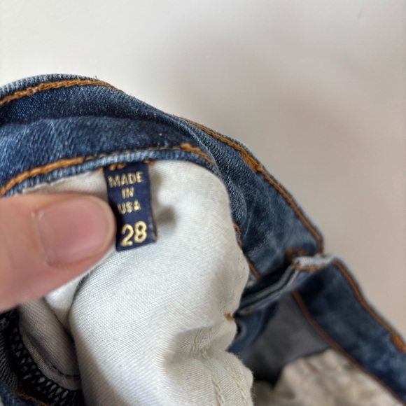 Ramy Brook Straight Leg High Rise Distressed Jeans Size 28 - Picture 9 of 10